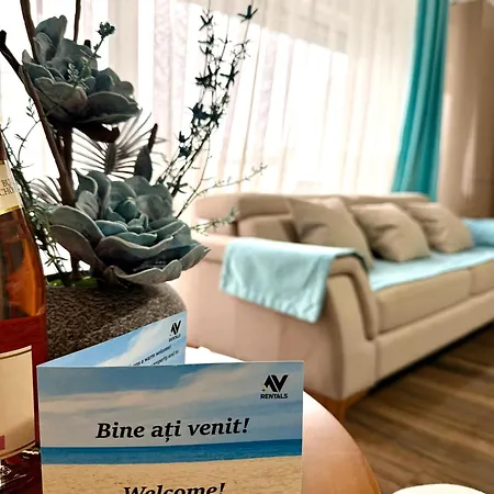 Apartment Aqua Vista White Tower Mamaia Studio Lux Vedere Mare Si Lac - Mic Dejun Inclus *